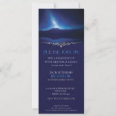 Bergreflexion Astro Sky Housewarming Party Einladung (Rückseite)