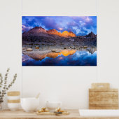 Bergreflexion, Kalifornien Poster (Küche)