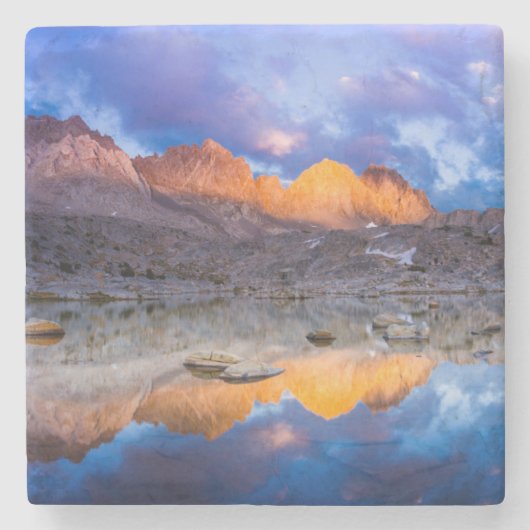 Bergreflexion, Kalifornien Steinuntersetzer (Vorderseite)