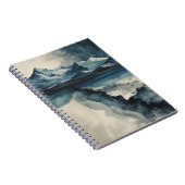 Bergreflexion| Notebook-Journal Notizblock (Rechte Seite)