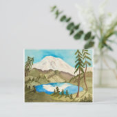 Bergreflexion Postkarte (Stehend Vorderseite)