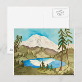 Bergreflexion Postkarte (Vorne/Hinten)