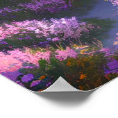 Bergregion, Feld der Blume Poster (Ecke)