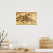 Bergregion Nord und West der China Peking Poster (Küche)