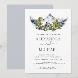 Bergregion Rustikale Hochzeit Einladung