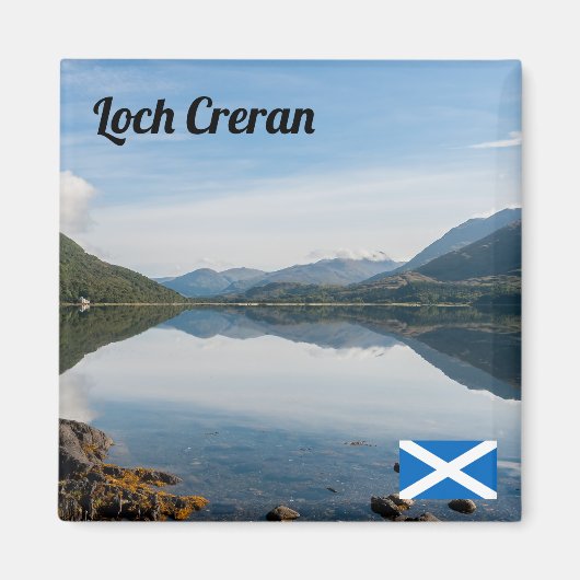 Bergregionen in Loch Creran - Schottland Magnet (Vorne)