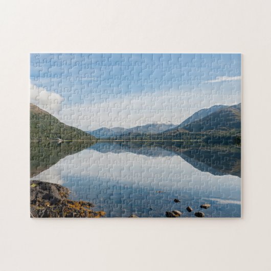 Bergregionen in Loch Creran - Schottland Puzzle (Horizontal)