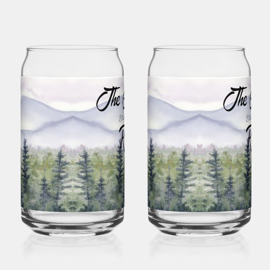 Bergrette Wasserfarbe Trinkbehälter Set Dosenglas (Rechts)