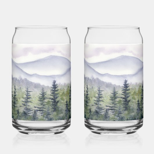 Bergrette Wasserfarbe Trinkbehälter Set Dosenglas (Rückseite)