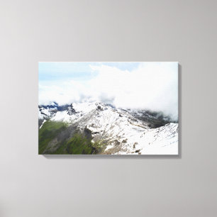 Bergrücken in den Schweizer Alpen Leinwanddruck