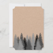 Bergrückzug | Einladung zur Hochzeit (Rückseite)