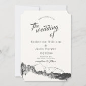 Bergrückzug | Einladung zur Hochzeit (Vorderseite)