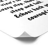 Berg's Call Inspiration Mini Gedicht Poster (Ecke)