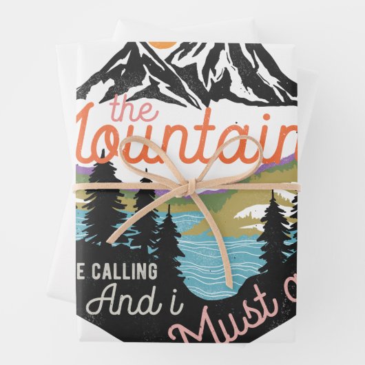 Bergsammlung Geschenkpapier Set (Beispiel)