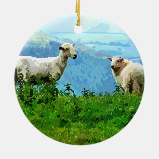 BERGSCHAFT KERAMIKORNAMENT (Hinten)