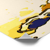 Bergschnee, Abstrakt Poster (Ecke)