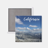 Bergschnee Magnet (Vorderseite/Rückseite)