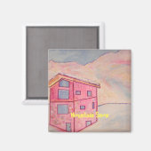 Bergschnee Magnet (Vorderseite/Rückseite)