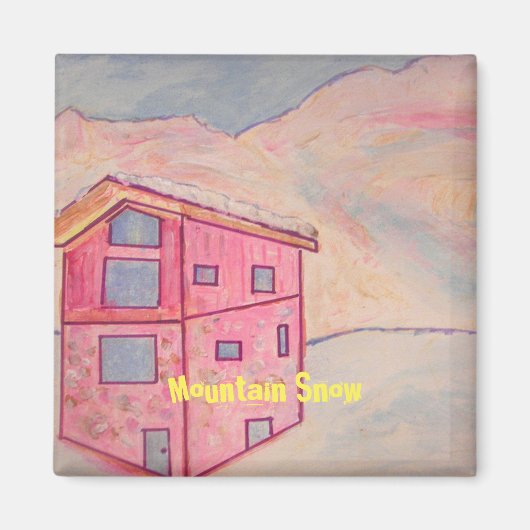 Bergschnee Magnet (Vorne)