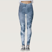 Bergschnee und Nebel Leggings (Vorderseite)