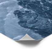 Bergschnee und Nebel Poster (Ecke)