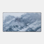 Bergschnee und Nebel Schreibtischunterlage (Vorderseite)