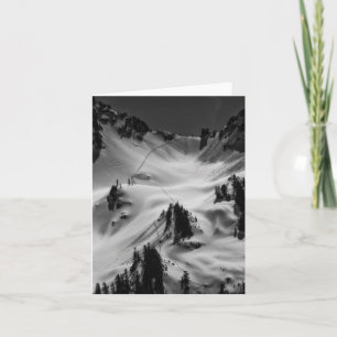 Bergschneeweg Dankeskarte