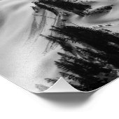 Bergschneeweg Fotodruck (Ecke)