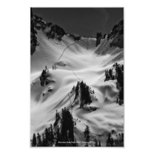 Bergschneeweg Fotodruck