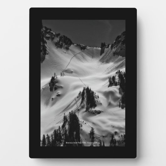 Bergschneeweg Fotoplatte (Vorderseite)