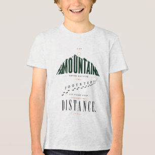 Bergschritte Distanz Zitat Tri-Blend Shirt