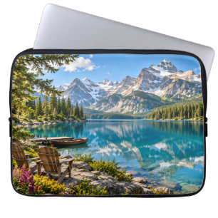Bergsee-Alpen-Rückzugsort Laptopschutzhülle