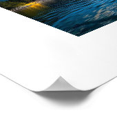 Bergsee-Aussicht Poster (Ecke)