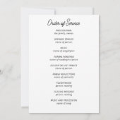 Bergsee, Beerdigung des Programms zur Beerdigung d Einladung (Rückseite)