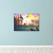 Bergsee bei Albert Bierstadt, 1865 Leinwanddruck (Insitu (Holzboden))