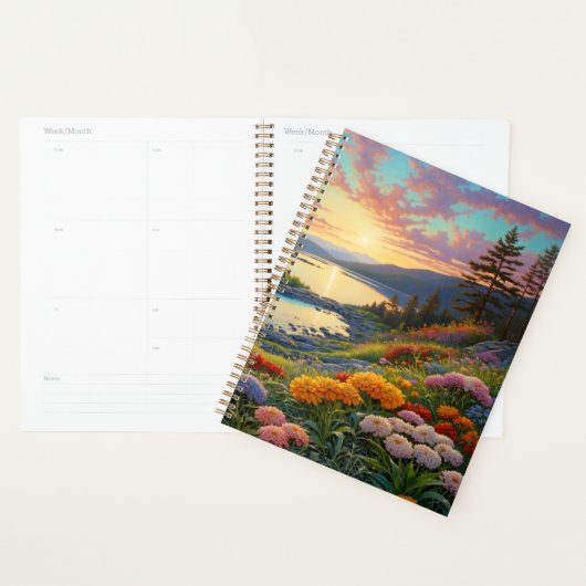 Bergsee Blumen Bunte Kunst Planer (Anzeige)