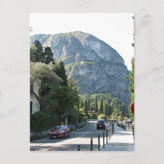 Bergsee Como Italien Postkarte (Vorderseite)