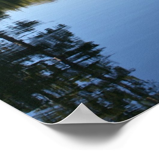 Bergsee, Dämmerung Poster (Ecke)