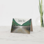 Bergsee Dankeskarte (Vorderseite)