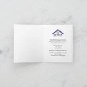 Bergsee-Dock Business Budget-Urlaubskarte Karte (Innenseite)