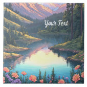 Bergsee Fliese (Vorderseite)