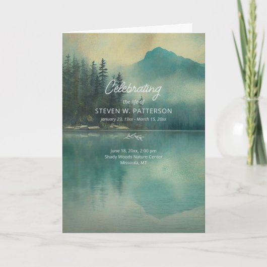 Bergsee, Foto, Beerdigung des Lebens Programm (Vorderseite)