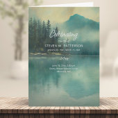 Bergsee, Foto, Beerdigung des Lebens Programm