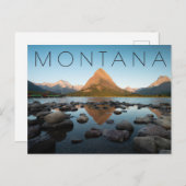 Bergsee | Glacier National Park Postkarte (Vorne/Hinten)