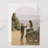 Bergsee-Hochzeit Einladung (Rückseite)