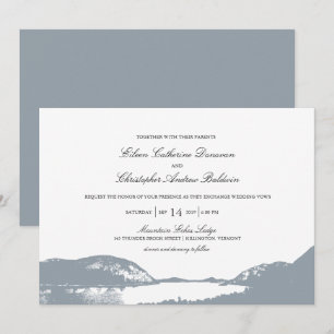 Bergsee   Hochzeit Einladung