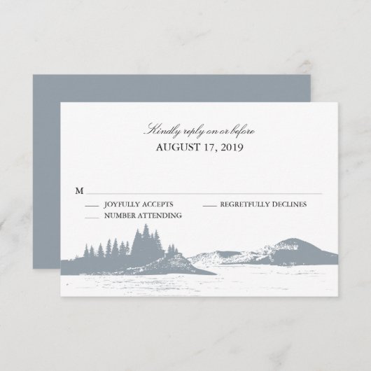 Bergsee | Hochzeit RSVP (Vorne/Hinten)