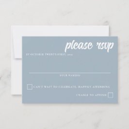 Bergsee-Hochzeit RSVP Karte