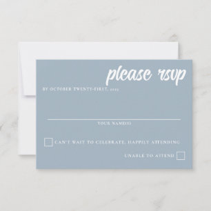 Bergsee-Hochzeit RSVP Karte