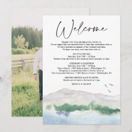 Bergsee Hochzeit Willkommensbrief Programm